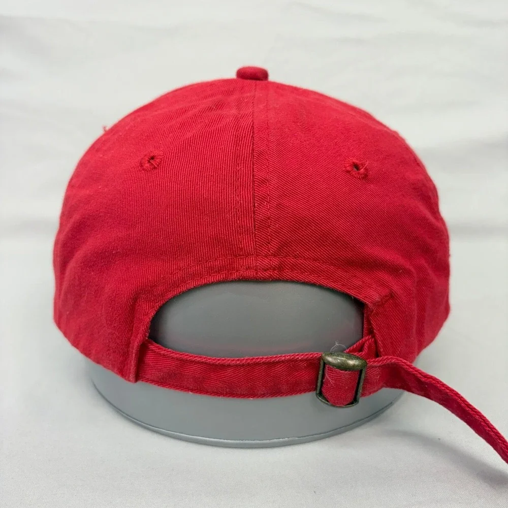 Budweiser Hat Dad Cap Vintage Mens OSFM Red Embroidered Logo Strapback